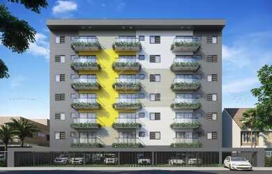 Imagem: O apartamento possui 1 Dormitório, 1 Banheiro, 1 Vaga na garagem