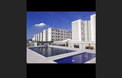 Imagem: O apartamento possui 2 Dormitórios, 1 Banheiro, 1 Vaga na garagem