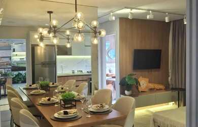 Imagem: O apartamento possui 2 Dormitórios, 1 Banheiro, 1 Vaga na garagem