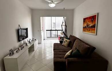 Imagem: O apartamento possui 1 Dormitório, 2 Banheiros, 1 Vaga na garagem