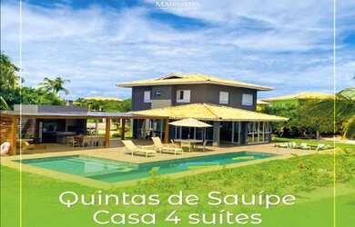 Imagem: A casa em condomínio possui 4 Dormitórios, 5 Banheiros, 2