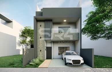 Imagem: A casa possui 3 Dormitórios, 3 Banheiros, 2 Vagas na garagem