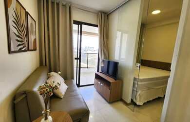 Imagem 13: Studio Mobiliado Distribuído Em 34M², Varanda E Vagas Rotativas. 10J6KHF