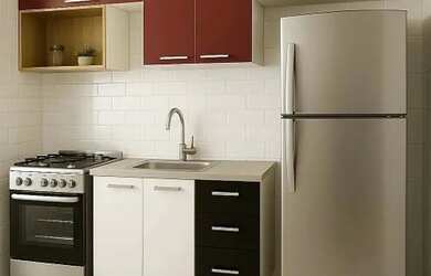 Imagem: O apartamento possui 3 Dormitórios, 2 Banheiros, 1 Vaga na