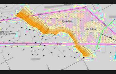 Imagem: O terreno possui 7.182m² de Área e está localizado em Santa