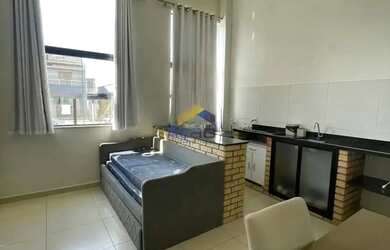 Imagem: A kitnet possui 1 Dormitório, 1 Banheiro, 1 Vaga na garagem