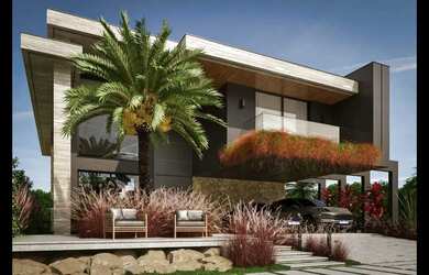 Imagem: A casa em condomínio possui 4 Dormitórios, 5 Banheiros, 2