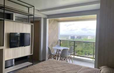 Imagem: O apartamento possui 1 Dormitório, 1 Banheiro, 1 Vaga na garagem