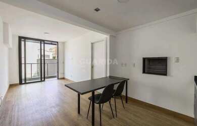 Imagem: O apartamento e possui 1 Dormitório, Suítes, 1 Banheiro