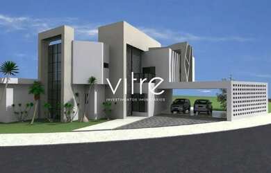 Imagem: A casa possui 4 Dormitórios, 5 Banheiros, 4 Vagas na garagem