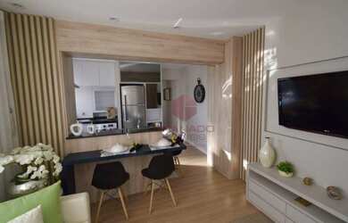 Imagem: O apartamento possui 2 Dormitórios, 2 Banheiros, 1 Vaga na