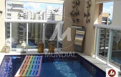 Imagem: O apartamento na cobertura possui 4 Dormitórios, 5 Banheiros