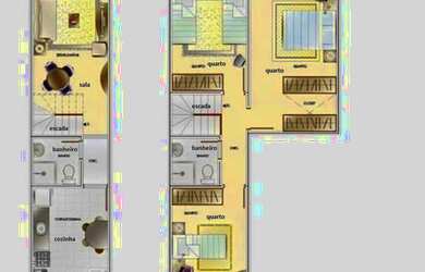 Imagem: O apartamento possui 3 Dormitórios, 2 Banheiros e está localizado