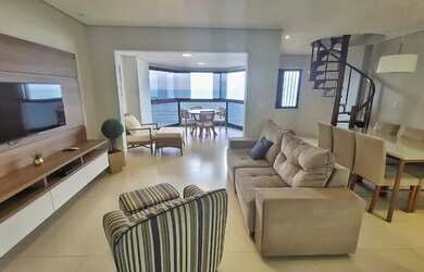 Imagem: O apartamento na cobertura possui 4 Dormitórios, 5 Banheiros