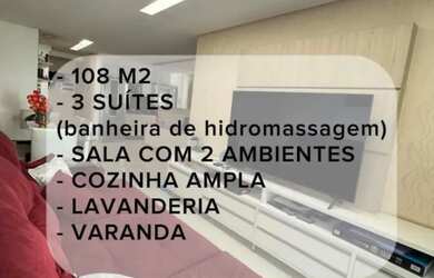 Imagem: O apartamento possui 3 Dormitórios, 4 Banheiros, 1 Vaga na