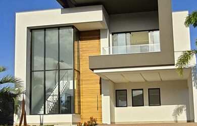 Imagem: A casa em condomínio possui 5 Dormitórios, 5 Banheiros, 4