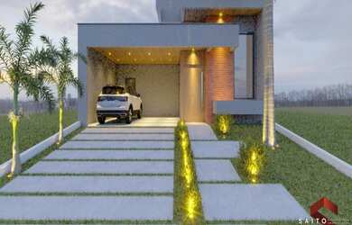 Imagem: A casa em condomínio possui 3 Dormitórios, 3 Banheiros, 2