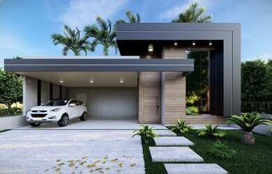 Imagem: A casa em condomínio possui 3 Dormitórios, 2 Banheiros, 4