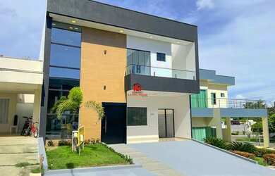 Imagem: A casa em condomínio possui 4 Dormitórios, 5 Banheiros, 4