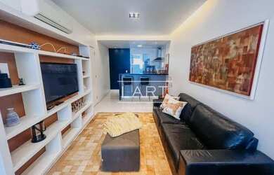 Imagem: O apartamento possui 1 Dormitório, 1 Banheiro, 1 Vaga na garagem