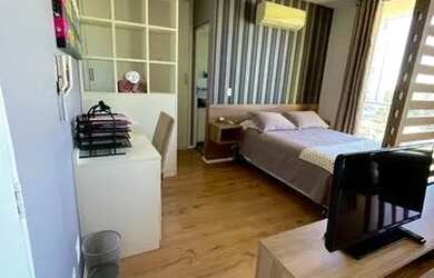 Imagem: O studio possui 1 Dormitório, 1 Banheiro, 1 Vaga na garagem