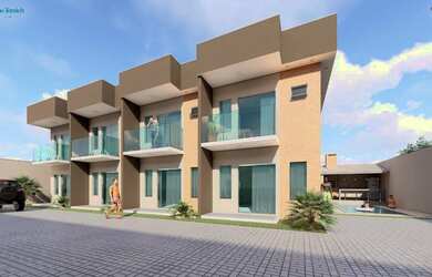 Imagem: A casa em condomínio possui 2 Dormitórios, 2 Banheiros, 1