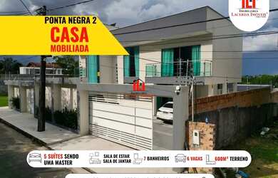 Imagem: Residencial Ponta Negra 2 - Casa duplex Mobiliada com 5 suítes