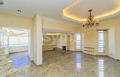 Imagem: O apartamento na cobertura possui 4 Dormitórios, 5 Banheiros