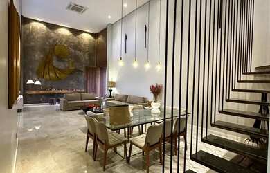 Imagem: A casa em condomínio possui 5 Dormitórios, 5 Banheiros, 3