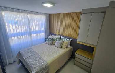 Imagem: O studio possui 1 Dormitório, 1 Banheiro, 25m² de Área e