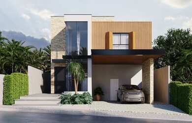 Imagem: A casa possui 3 Dormitórios, 4 Banheiros, 2 Vagas na garagem