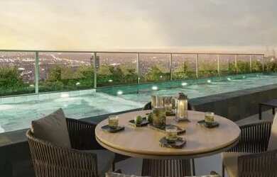 Imagem: O apartamento possui 1 Dormitório, 1 Banheiro, 1 Vaga na garagem