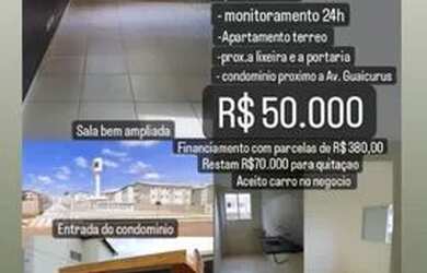 Imagem: O apartamento possui 2 Dormitórios, 1 Banheiro, 1 Vaga na garagem