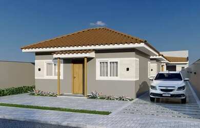 Imagem: A casa possui 2 Dormitórios, 2 Banheiros, 5 Vagas na garagem