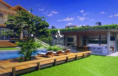 Imagem: A casa em condomínio possui 4 Dormitórios, 4 Banheiros, 4