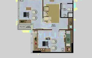 Imagem 8: Cachambi Sala. 27m² de Área