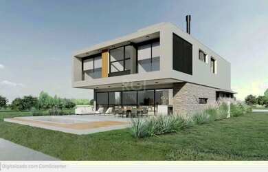 Imagem: A casa em condomínio possui 4 Dormitórios, 5 Banheiros, 2