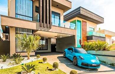 Imagem: A casa em condomínio possui 3 Dormitórios, 5 Banheiros, 4