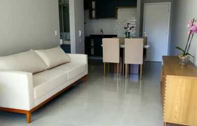 Imagem: O apartamento possui 1 Dormitório, 1 Banheiro, 1 Vaga na garagem