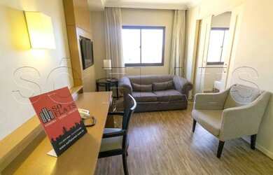 Imagem: O studio possui 1 Dormitório, 1 Banheiro, 1 Vaga na garagem