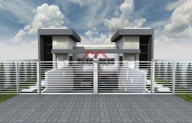 Imagem: A casa possui 3 Dormitórios, 1 Banheiro, 2 Vagas na garagem