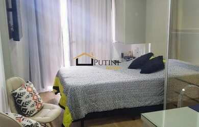 Imagem: O studio possui 1 Dormitório, 1 Banheiro, 1 Vaga na garagem