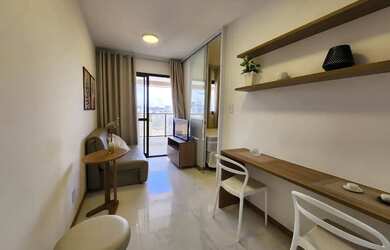 Imagem 2: Studio Mobiliado Distribuído Em 34M², Varanda E Vagas Rotativas. 10J6KHF