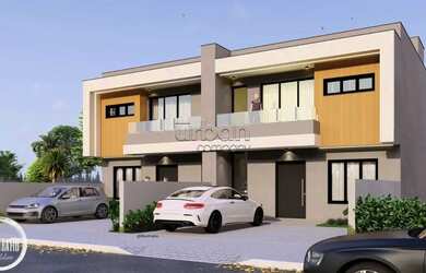 Imagem: A casa possui 3 Dormitórios, 3 Banheiros, 2 Vagas na garagem