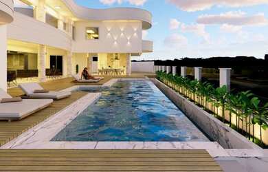 Imagem: A casa em condomínio possui 4 Dormitórios, 5 Banheiros, 5