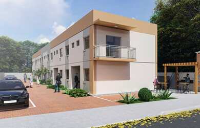 Imagem: A casa em condomínio possui 2 Dormitórios, 2 Banheiros, 60m²