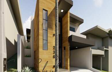 Imagem: A casa em condomínio possui 3 Dormitórios, 5 Banheiros, 4