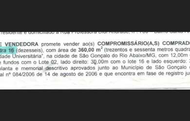 Imagem 3: Lote São Gonçalo MG Cidade Universitária