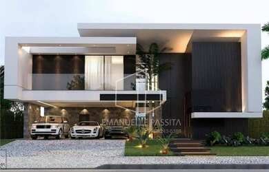 Imagem: A casa em condomínio possui 5 Dormitórios, 5 Banheiros, 4