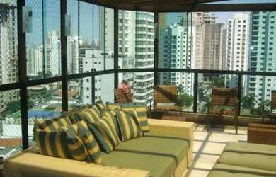 Imagem: O apartamento na cobertura possui 4 Dormitórios, 4 Banheiros